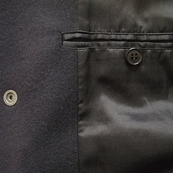 Saint Laurent YSL "HEAVEN" Teddy Bomber Jacket Black Leather & Wool - Picture 14 of 16